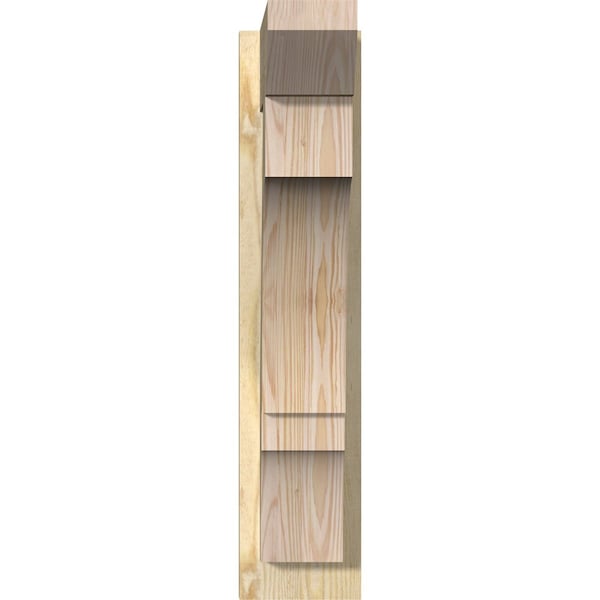 Balboa Slat Rough Sawn Outlooker, Douglas Fir, 6W X 16D X 28H